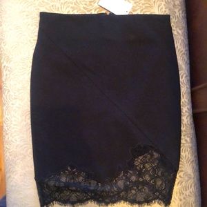 NWT Robert Rodriguez Intermix Lace Pencil Skirt